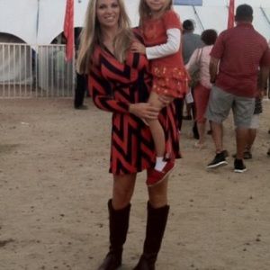 Long Sleeve Chevron Dress